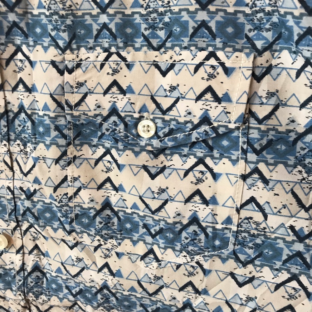 American Rag blue and white button down - Picture 4 of 5